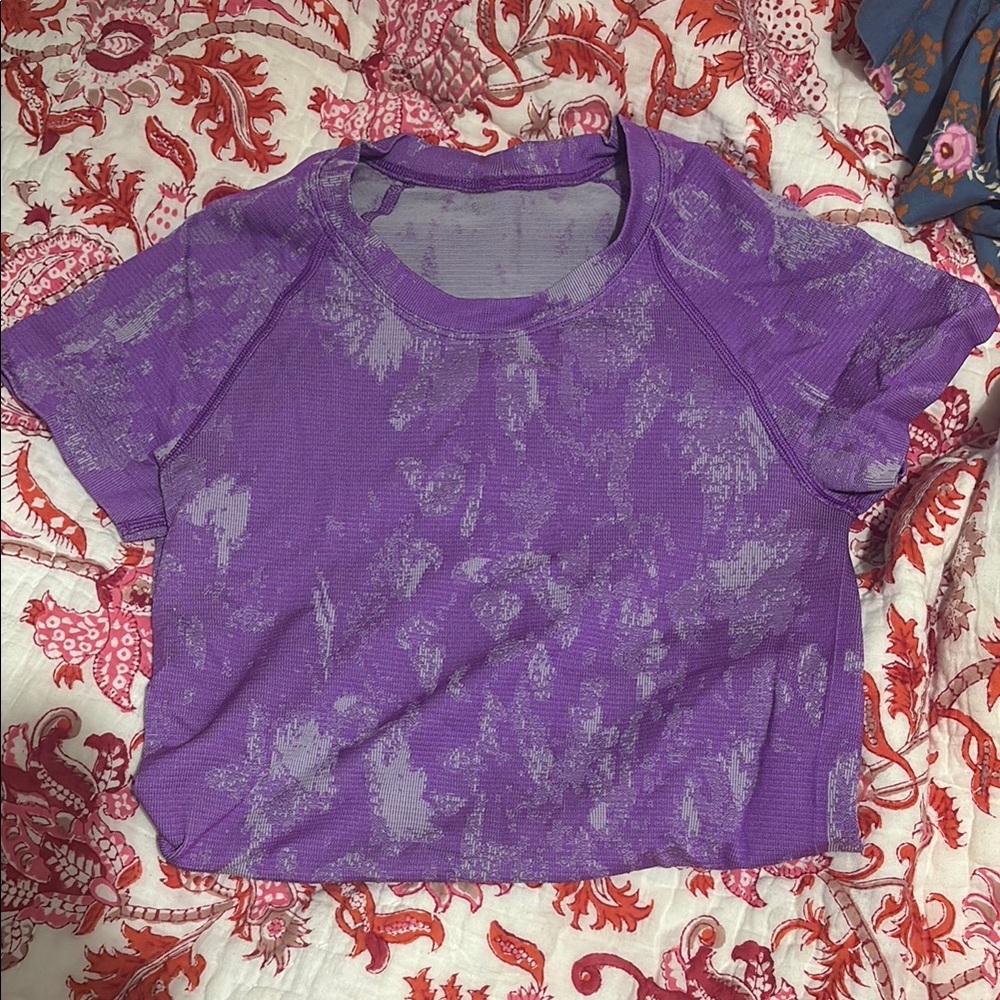 Lulu swiftly Top moonlit magenta pattern